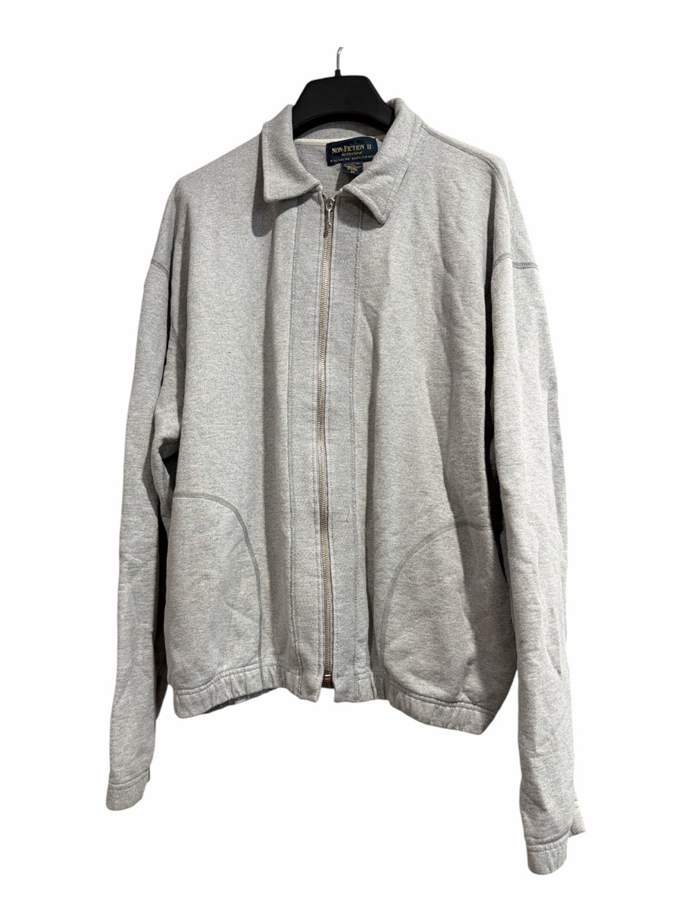 Non-Fiction II Tiger Brand Size 2X Gray Full Zip Sweatshirt Cotton